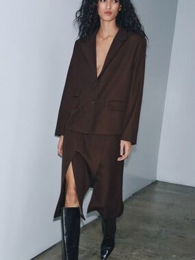 Dark Brown Skirt XS
